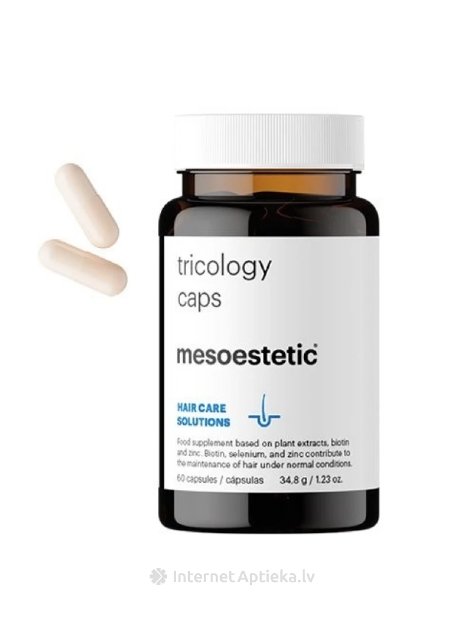 Tricology caps mesoestetic®, 60 kapsulas | internetaptieka.lv