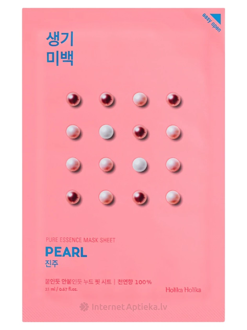Holika Holika Pure Essence Маска для лица с экстрактом жемчуга | internetaptieka.lv