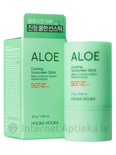 Holika Holika Aloe vėsinamasis apsauginis rutulinis kremas nuo saulės su SPF50+, 23 metai | internetaptieka.lv