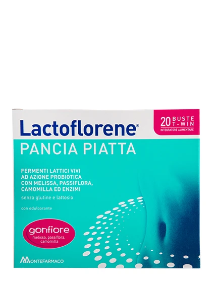 Lactoflorene Pancia Piatta, 20 paciņas