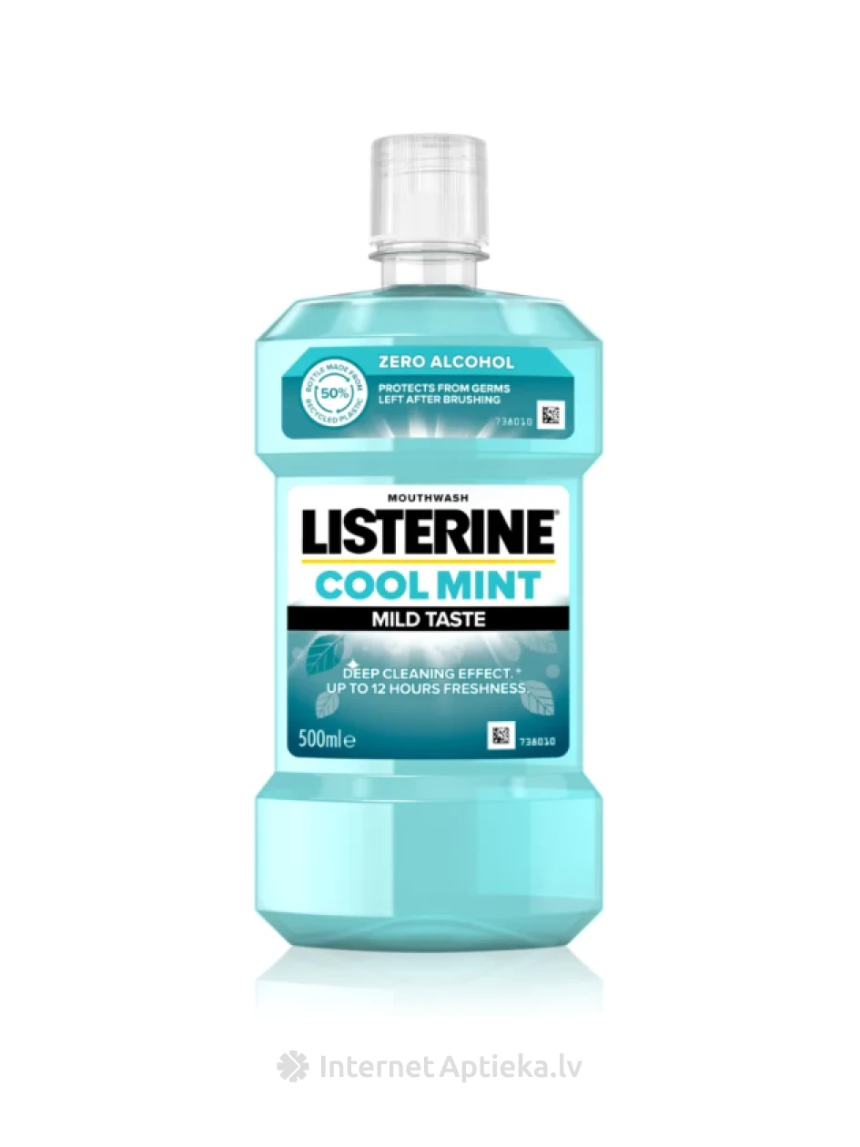 LISTERINE Zero mutes skalojamais lidzeklis "MILD TASTE", 500 ml | internetaptieka.lv