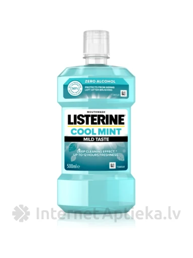 LISTERINE Zero mutes skalojamais lidzeklis "MILD TASTE", 500 ml | internetaptieka.lv