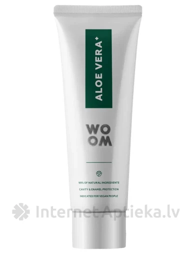 Woom Aloe Vera+ hambapasta, 75 ml | internetaptieka.lv