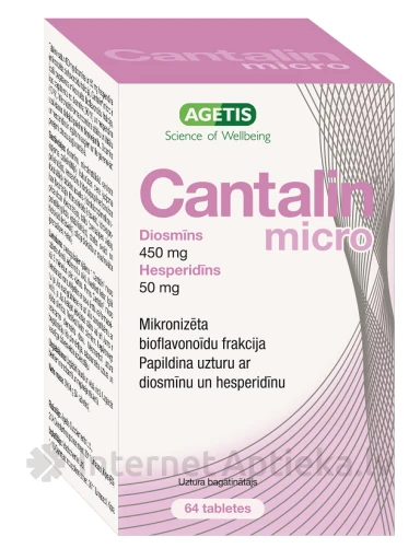 Cantalin mikro, 64 tabletti | internetaptieka.lv