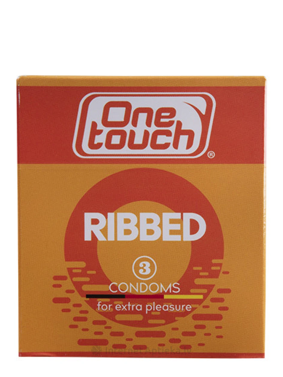 One Touch Ribbed Презервативы, 3 шт. | internetaptieka.lv