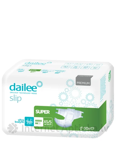 Dailee Slip Premium Super подгузники XS/S размер, 30 шт. | internetaptieka.lv