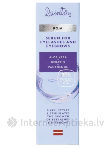 Dzintars Skropstu un uzacu serums Roja, 10 ml | internetaptieka.lv