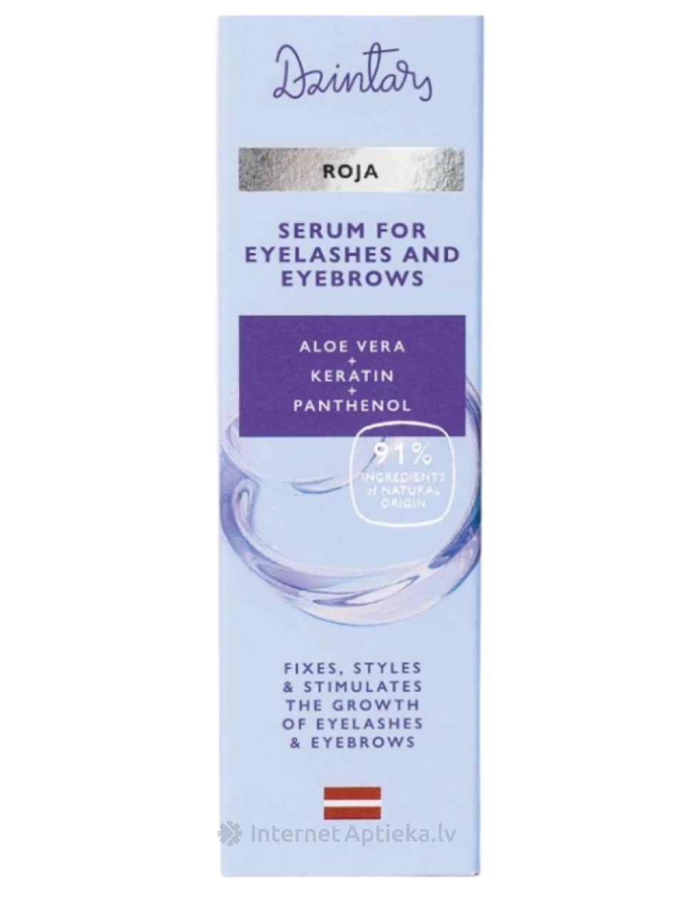 Dzintars Ripsme- ja kulmuseerum Roja, 10 ml | internetaptieka.lv