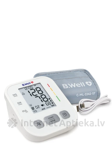 B.Well PRO-25 Автоматический тонометр с технологией 3AVG | internetaptieka.lv