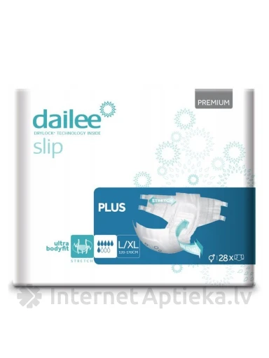 Dailee Slip Premium plus L/XL, 28 gb. | internetaptieka.lv