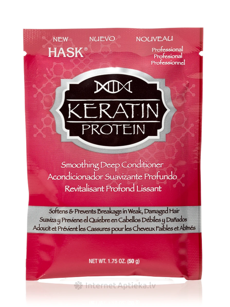 HASK intensīvi kopjošā keratīna maska, 50 g | internetaptieka.lv
