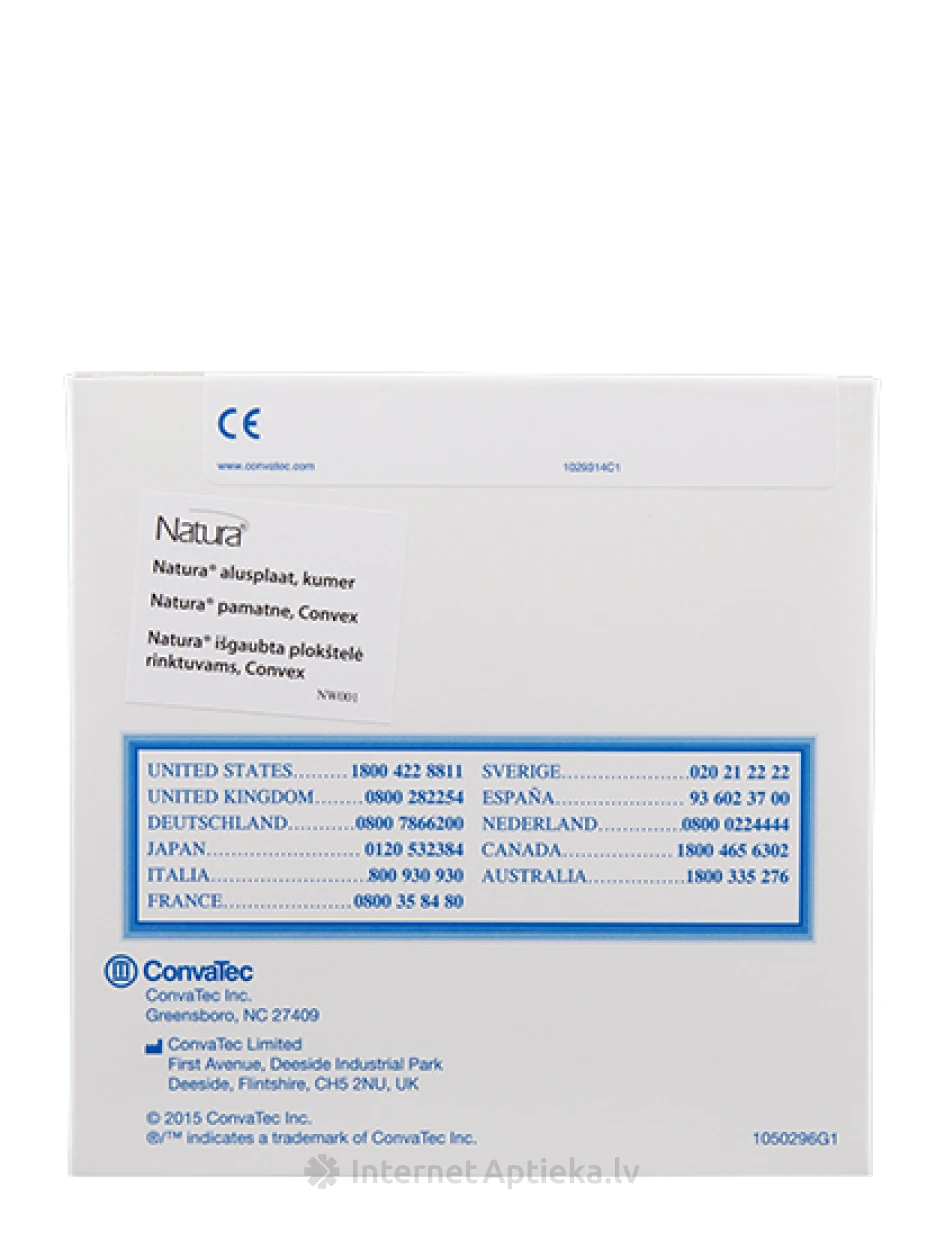 Natura Convex pamatnes 22/45 mm, 5 gb | internetaptieka.lv