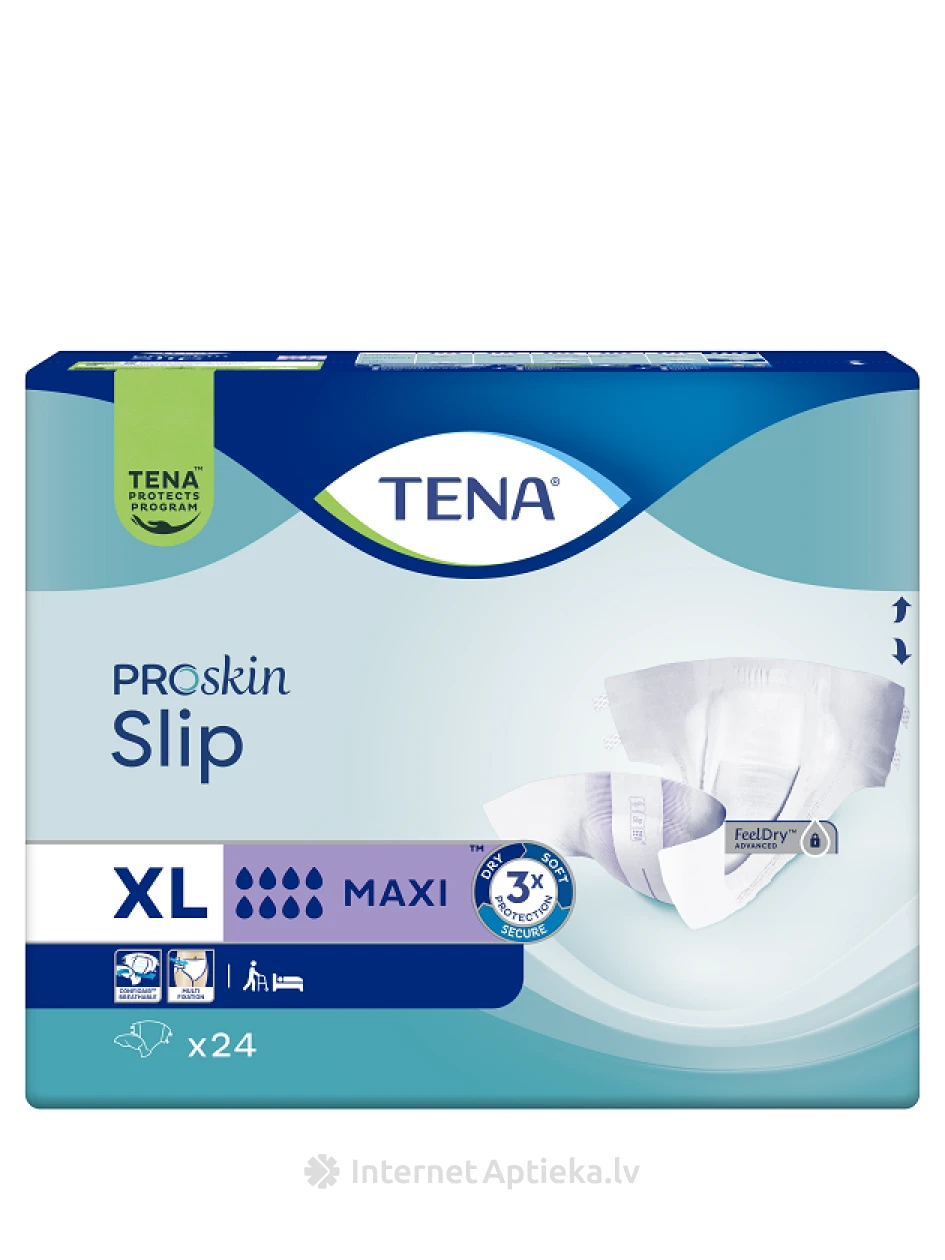 TENA Slip Maxi XL autiņbikses, 24 gb. | internetaptieka.lv