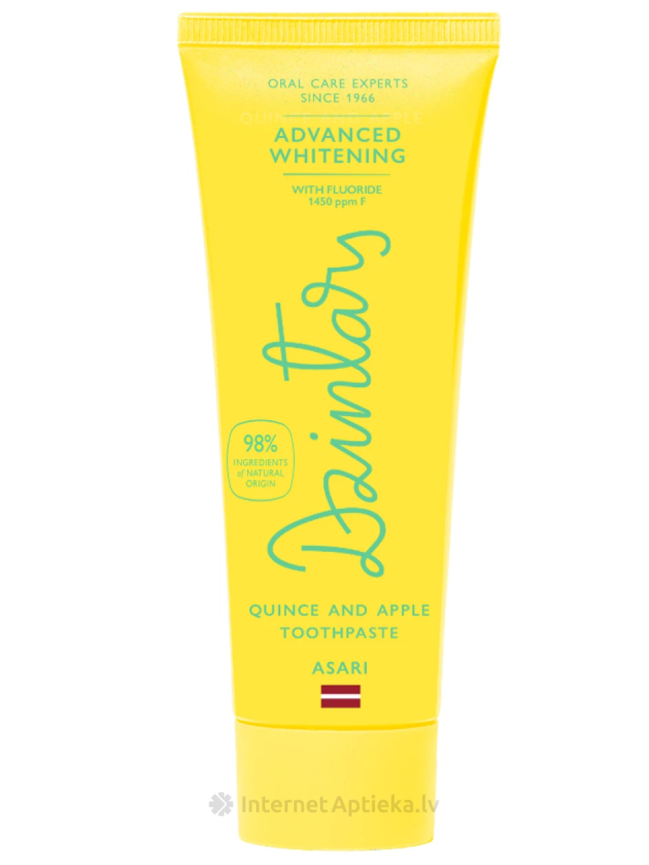 Dzintars Cidoniju-ābolu zobu pasta Asari, 75 ml | internetaptieka.lv