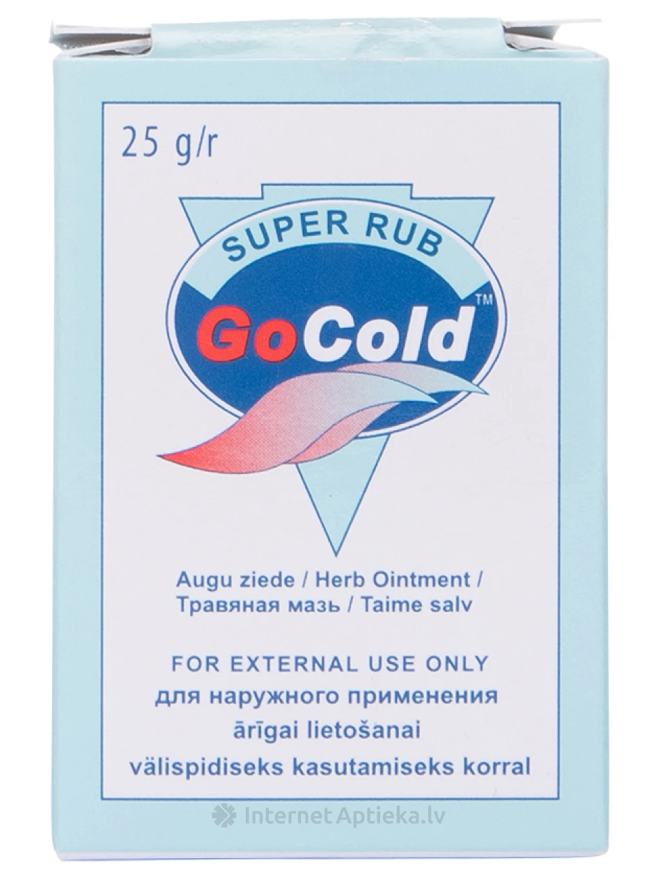 Go Cold Super Rub мазь, 25г - InternetAptieka.lv