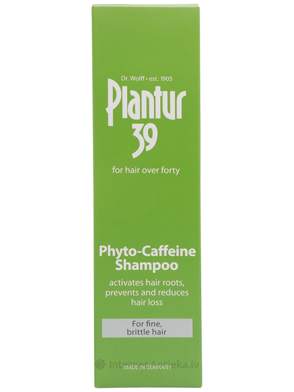 Plantur 39 Phyto-Caffeine šampūns normāliem matiem pret matu izkrišanu, 250 ml | internetaptieka.lv