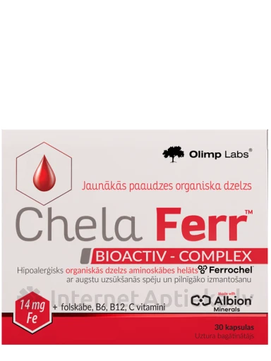 Olimp Labs Chela-Ferr Bioactiv-Complex, 30 kapsulas | internetaptieka.lv