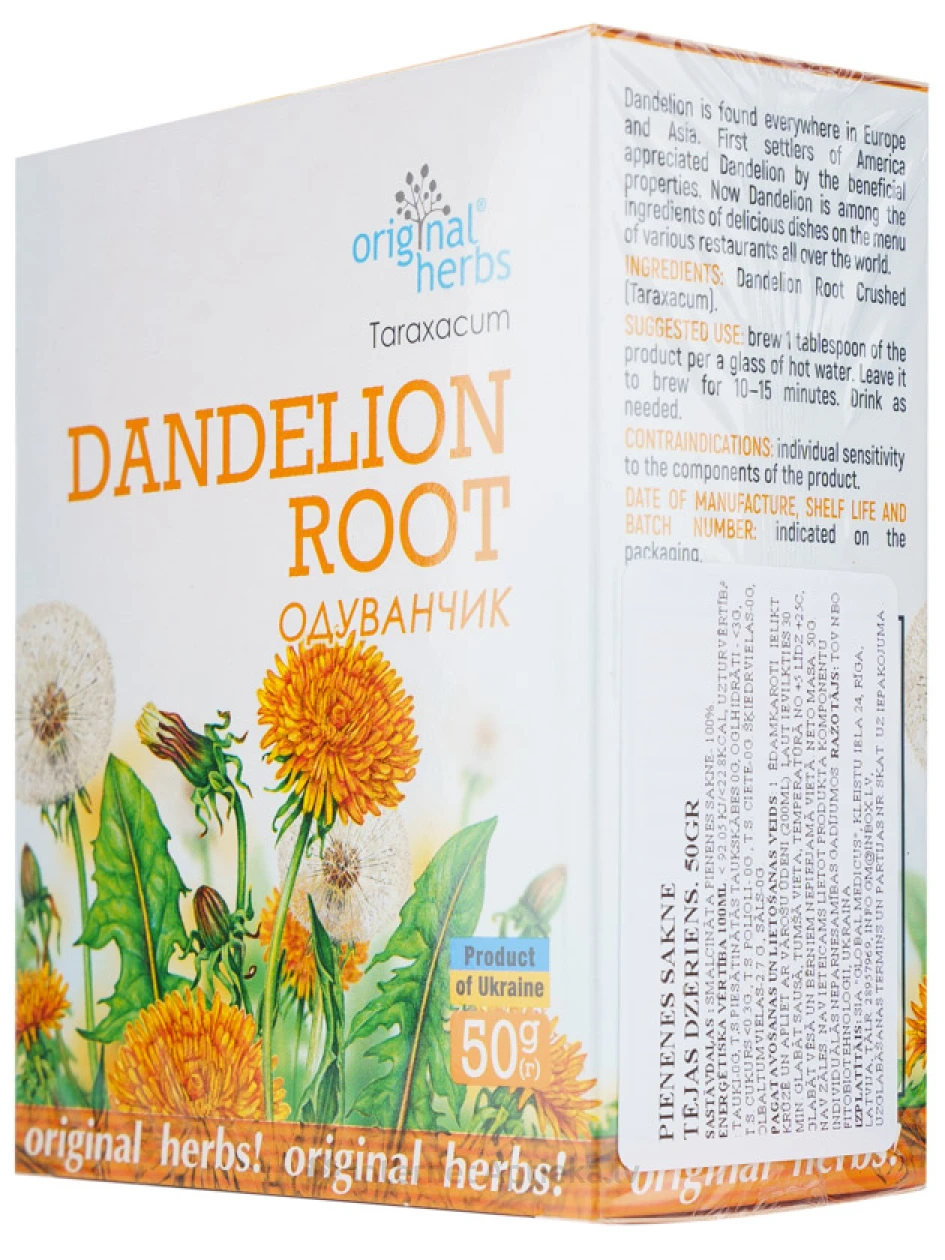 Original Herbs Zāļu tēja "Pienenes sakne", 50 g. | internetaptieka.lv