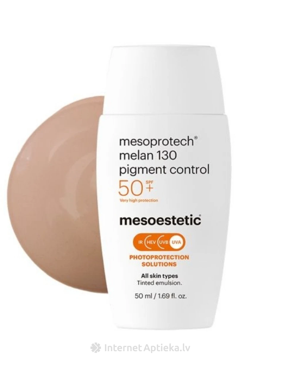 Mesoestetic mesoprotech melan 130 солнцезащитный крем против пигментации, 50 мл | internetaptieka.lv