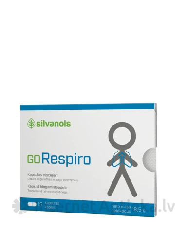 Silvanol GoRespiro, 15 kapslit | internetaptieka.lv