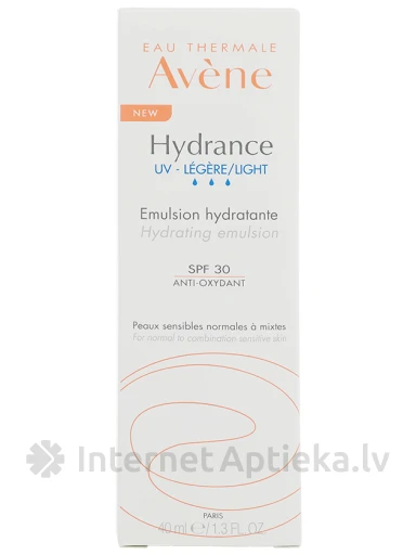 Avene Hydrance Light emulsija SPF30, 40 ml | internetaptieka.lv