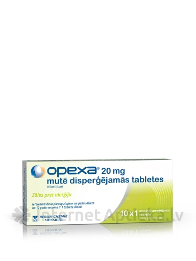 Opexa 20 mg mutē disperģējamās tabletes, 10 gb. | internetaptieka.lv