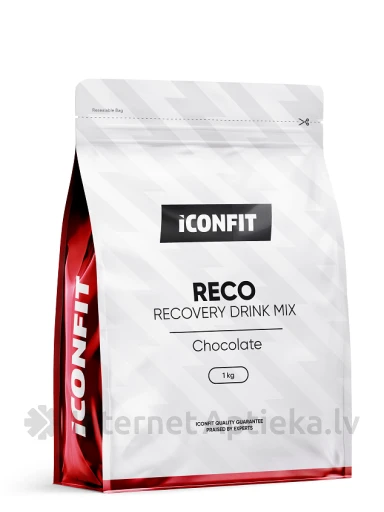 ICONFIT Reco Recovery напиток со вкусом шоколада, 1 кг | internetaptieka.lv