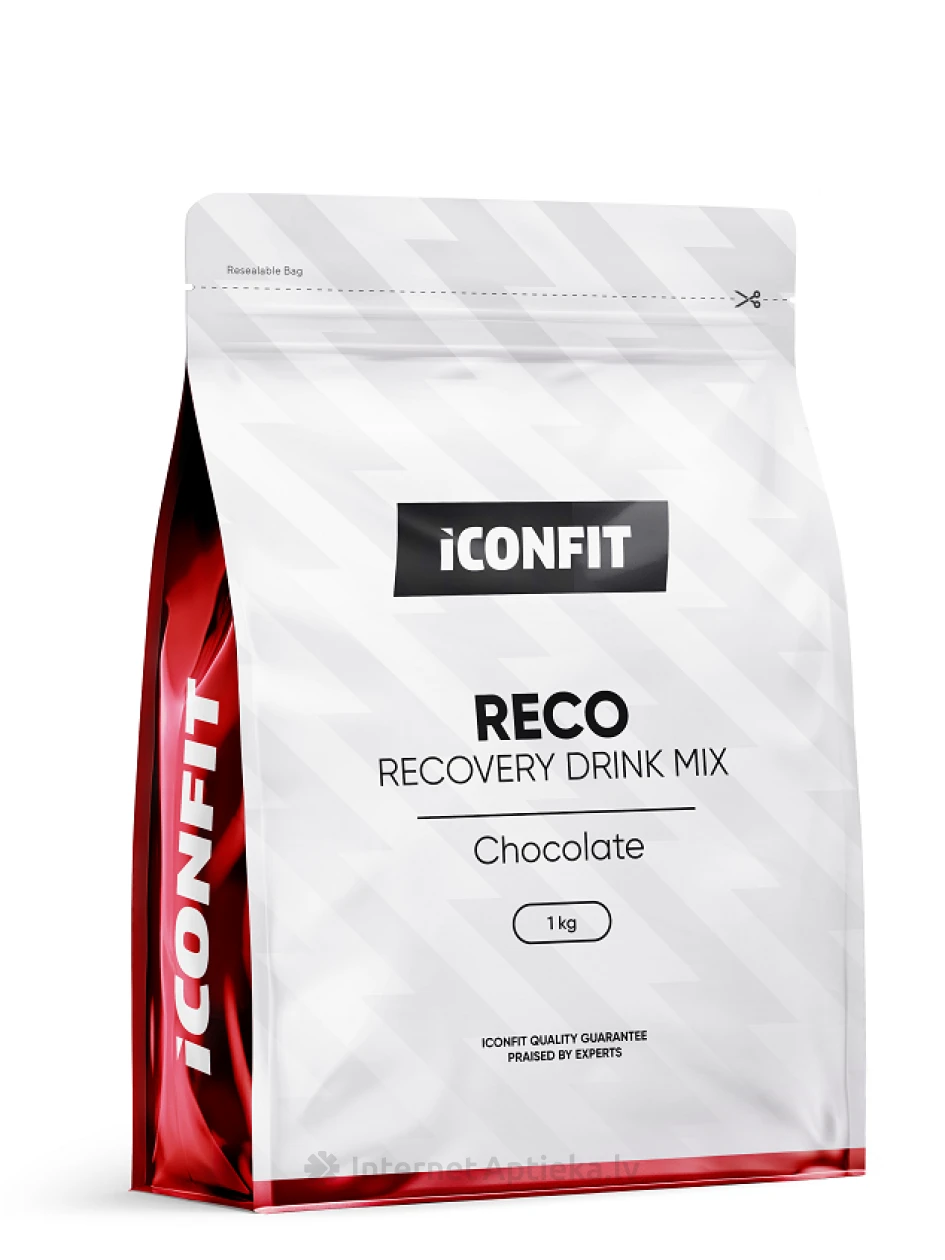 ICONFIT Reco Recovery напиток со вкусом шоколада, 1 кг | internetaptieka.lv