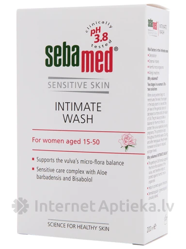 SEBAMED intiimhügieenitoode naistele, pH 3,8, 200 ml | internetaptieka.lv