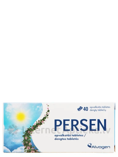 Persen, 40 apvalkotās tabletes | internetaptieka.lv