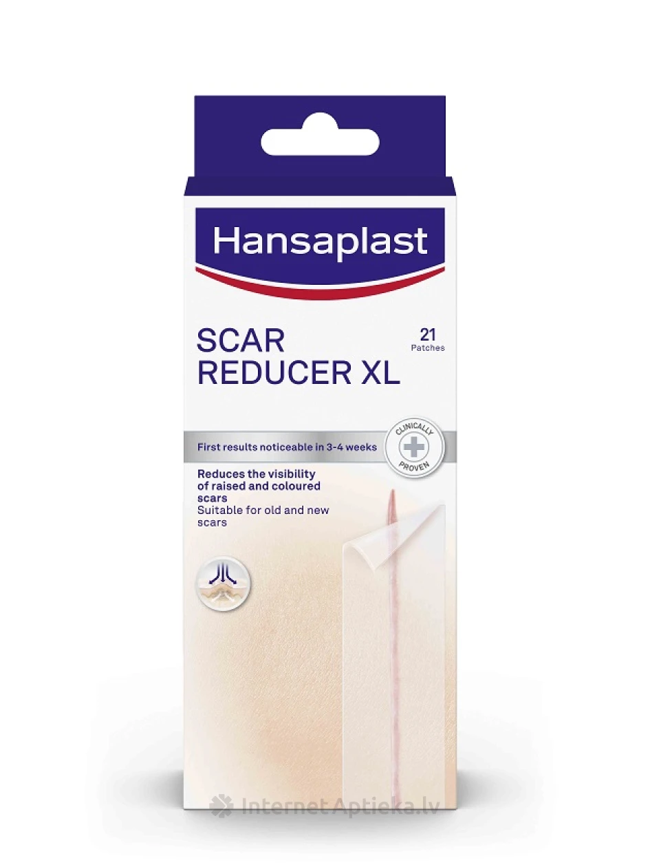 Hansaplast Scar Reducer пластыри, XL, 21 шт. | internetaptieka.lv