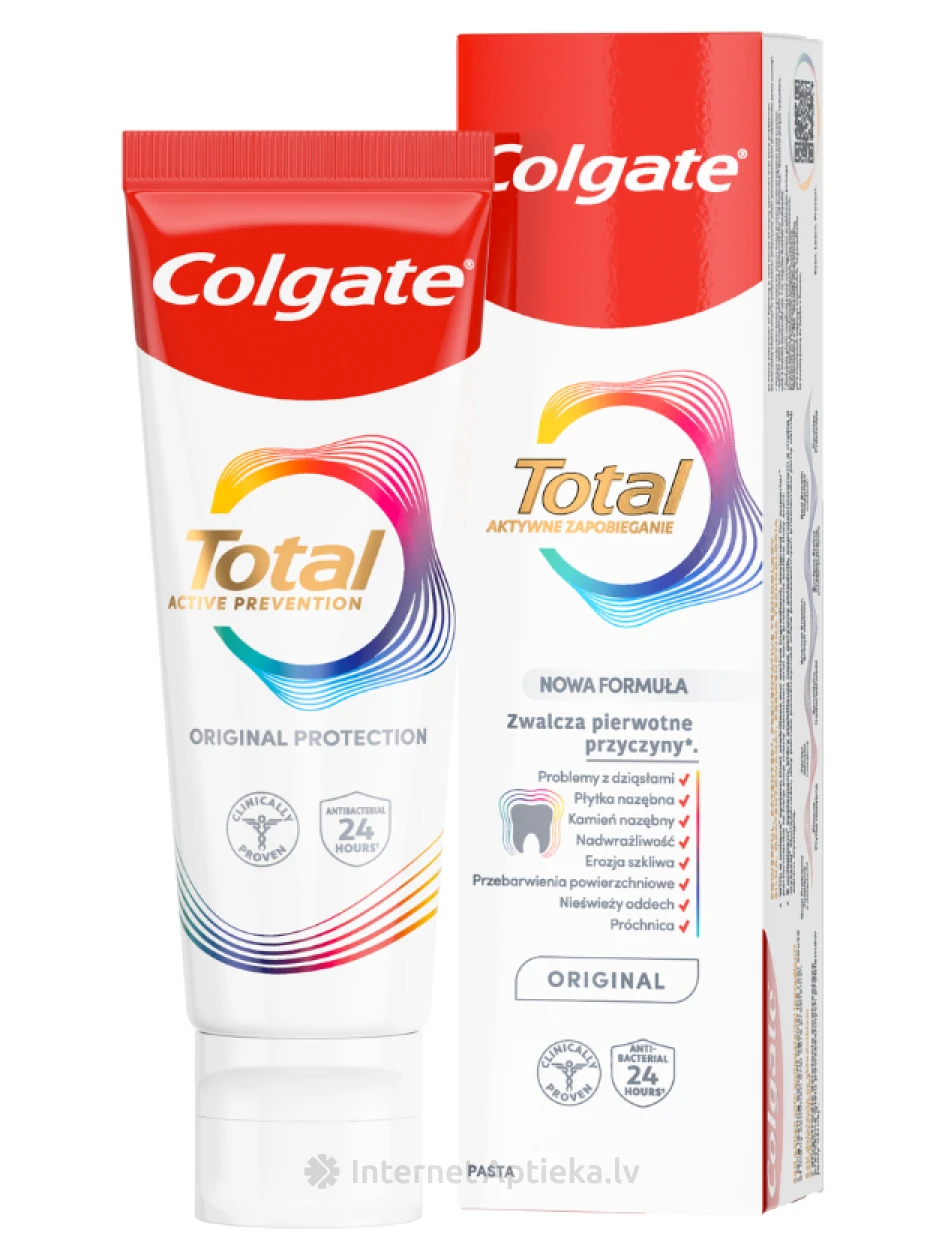 Colgate Total Original зубная паста, 75 мл | internetaptieka.lv
