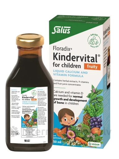 Floradix Kindervital для детей с фруктовым вкусом, 250 мл | internetaptieka.lv