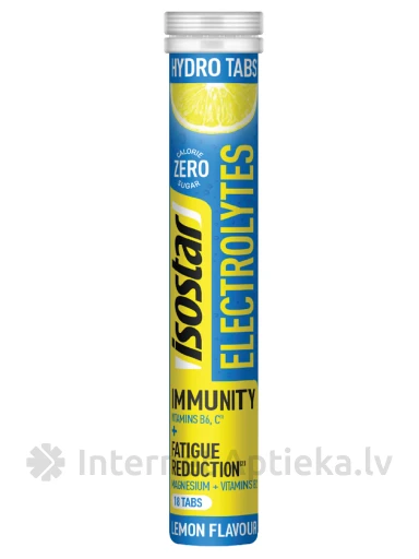 ISOSTAR elektrolītu šķīdināmās tabletes Lemon, 18 gb. | internetaptieka.lv
