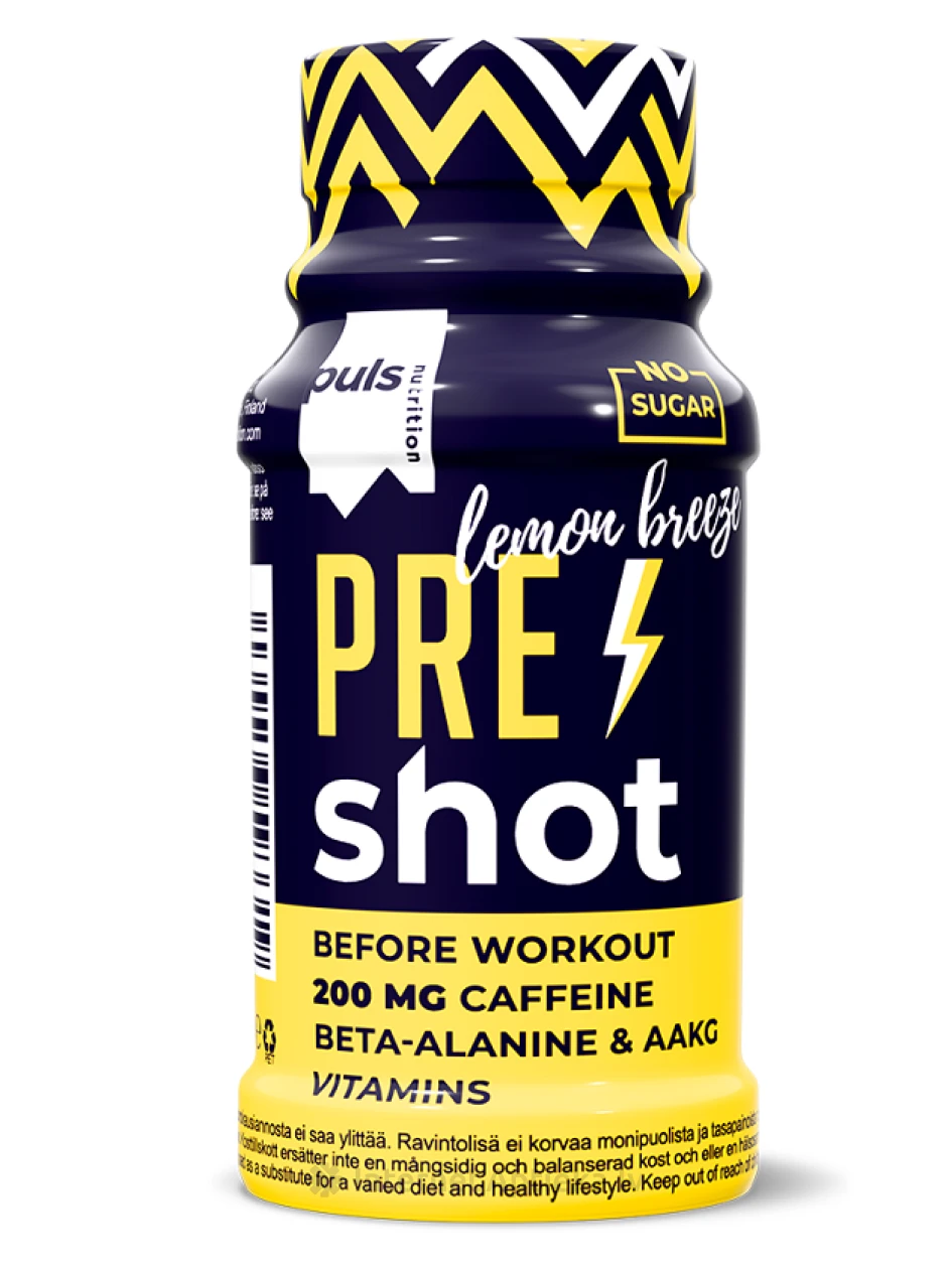 Puls pre-workout Lemon breeze shott, 60 ml | internetaptieka.lv