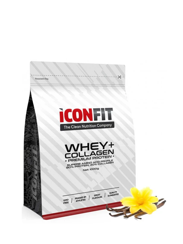 ICONFIT протеин+коллаген, ванильный вкус, 1 кг