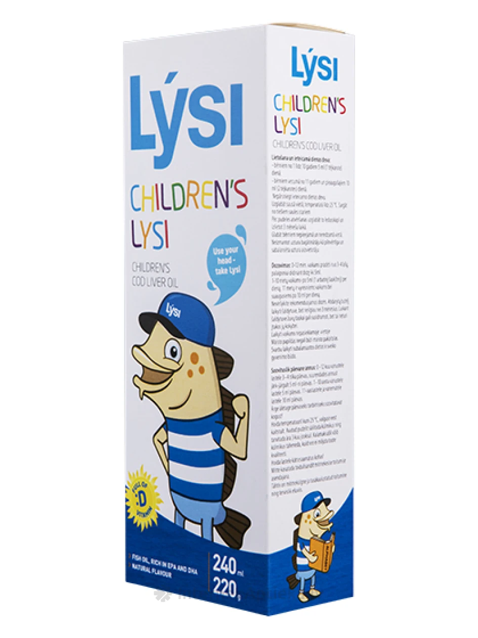 Lysi Children Жир печени трески для детей, 240 мл | internetaptieka.lv