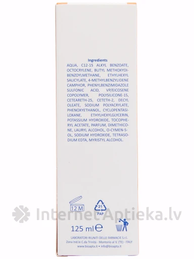 Bioapta Aptasol Adulti 50+ saules aizsardzības pieniņš, 125 ml | internetaptieka.lv