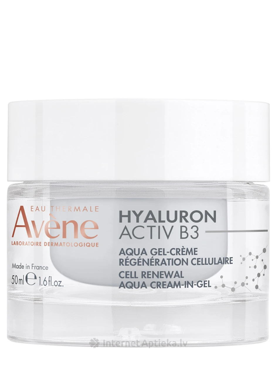 AVENE HYALURON ACTIV B3 atjaunojošs dienas aqua-krēms, 50 ml | internetaptieka.lv