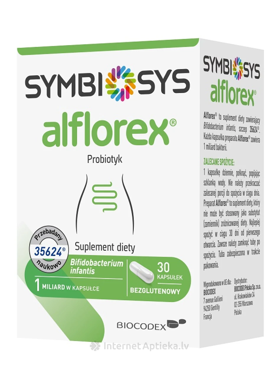 Alflorex SYMBIOSYS, 30 kapslit | internetaptieka.lv