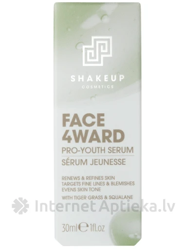 SHAKEUP Cosmetics FACE 4WARD PRO-YOUTH Serums, 30 ml | internetaptieka.lv
