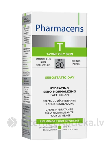 Pharmaceris T-Sebostatic Anti Acne dienas krēms, 50 ml | internetaptieka.lv