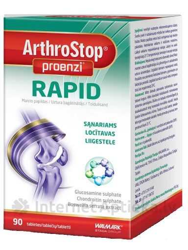 Walmark Proenzi ArthroStop Rapid, 90 таблеток | internetaptieka.lv