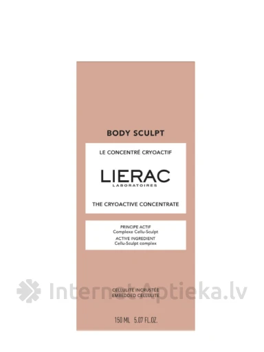 LIERAC BODY SCULPT криоактивное антицеллюлитное средство, 150 мл | internetaptieka.lv