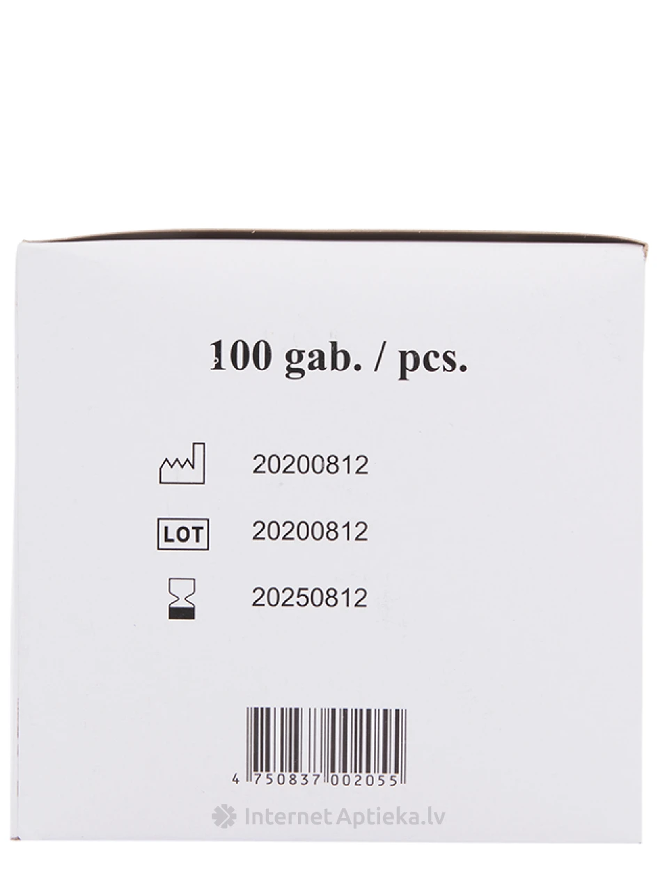 Olko süstal 2 ml, 23 G, 3-osaline, nõelaga 0,6 x 32 mm, 100 tk. | internetaptieka.lv