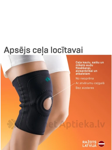 Tonus Elast neoprēna melns apsējs celim izmērs N4 | internetaptieka.lv