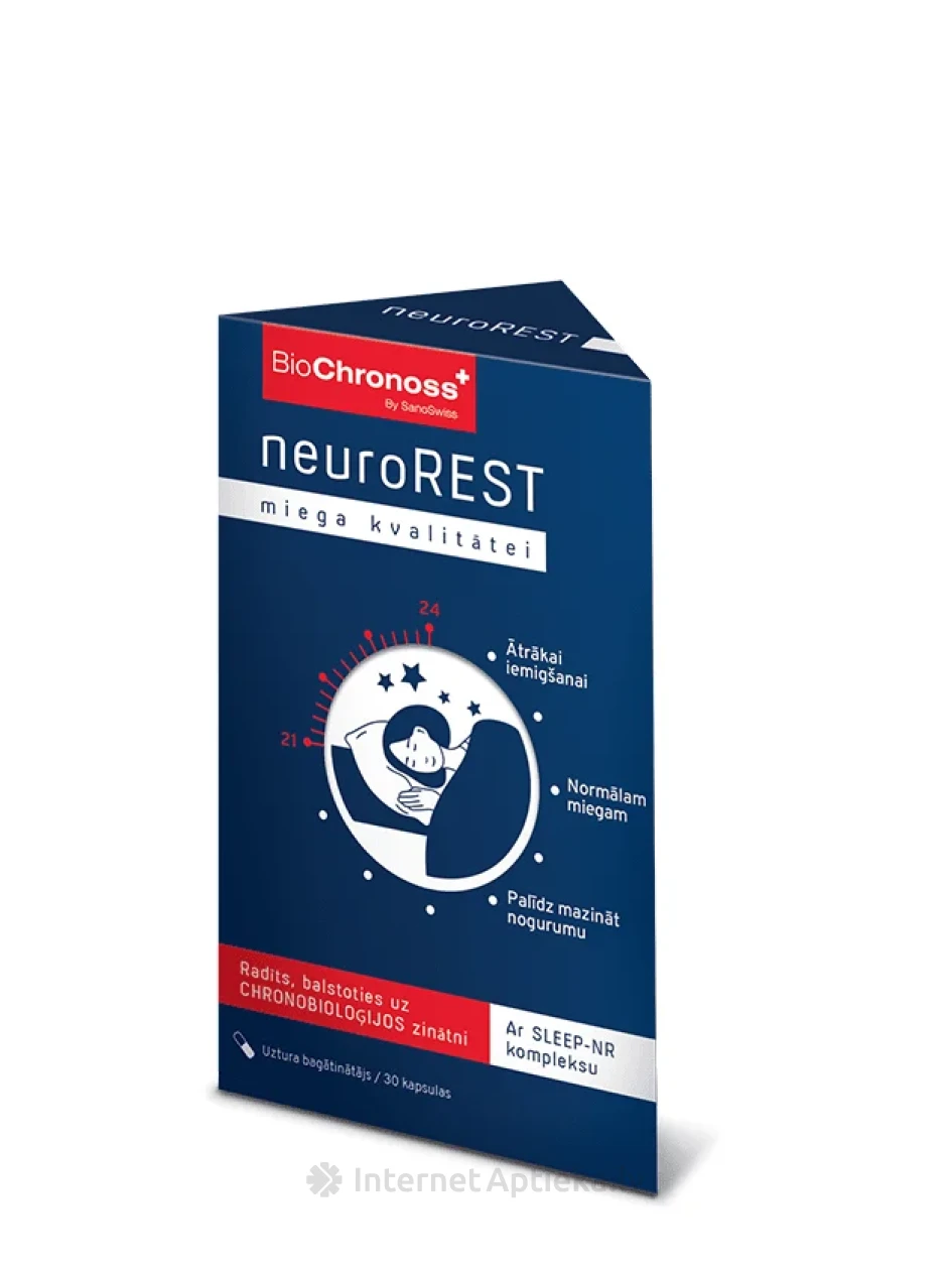 BioChronoss NeuroREST kapsulas, 60 gb. | internetaptieka.lv