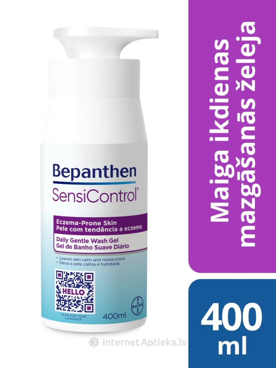 Bepanthen SensiControl dušas želeja, 400 ml | internetaptieka.lv