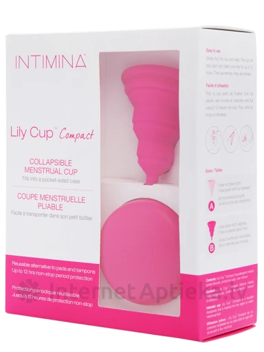 Intimina Lily Cup Compact menstruālā piltuvīte, B izmērs, 1 gb. | internetaptieka.lv