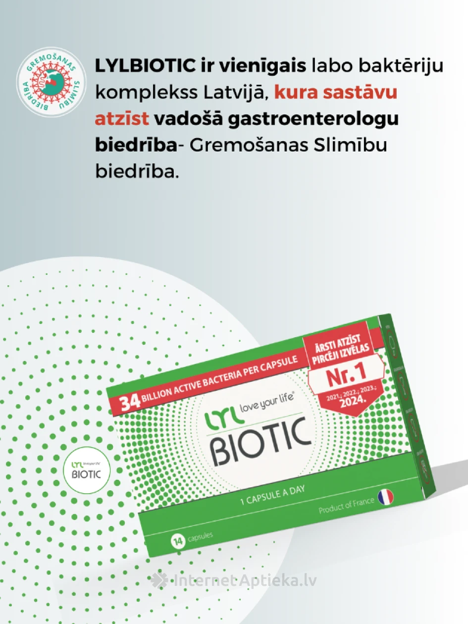 LYL BIOTIC, 14 kapslit | internetaptieka.lv